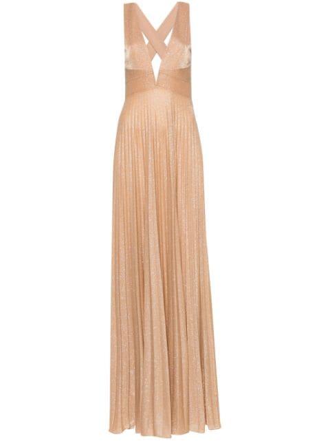 open-back embellished maxi dress by NISSA