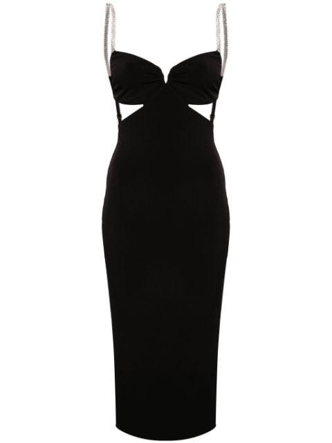 open-back jersey midi dress by NISSA