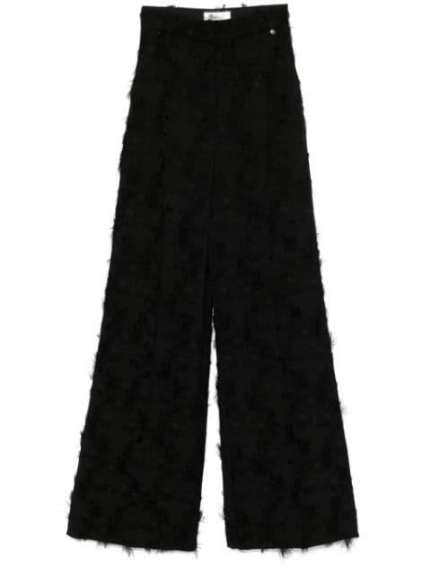 patterned-jacquard trousers by NISSA