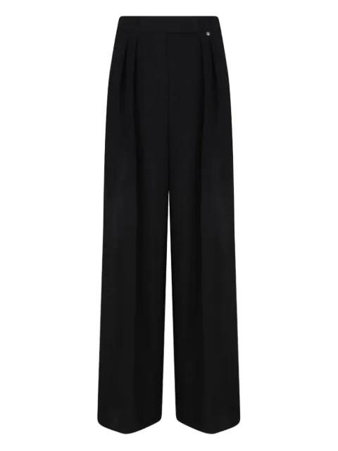 pleated-front wide-leg trousers by NISSA
