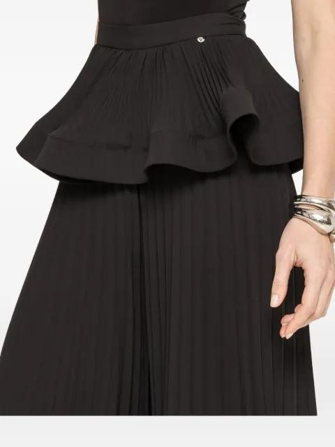pleated palazzo pants by NISSA