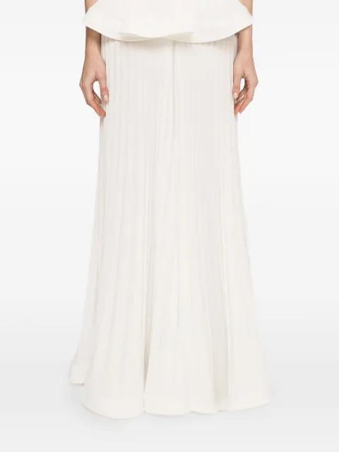pleated palazzo pants by NISSA