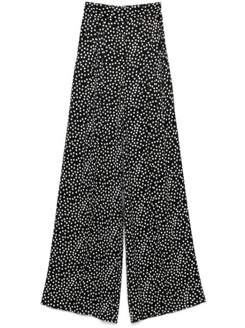 polka dot-print trousers by NISSA