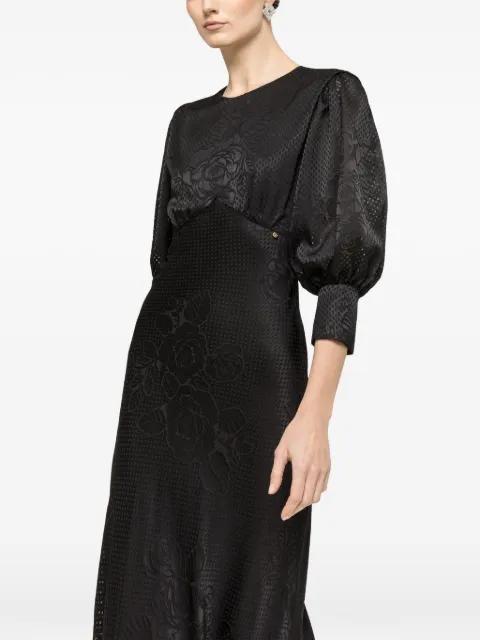 puff-sleeve midi dress by NISSA