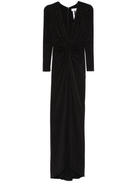 rhinestone-embellished maxi dress by NISSA