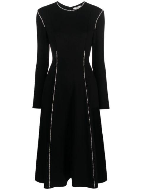 rhinestone embellished viscose dress by NISSA