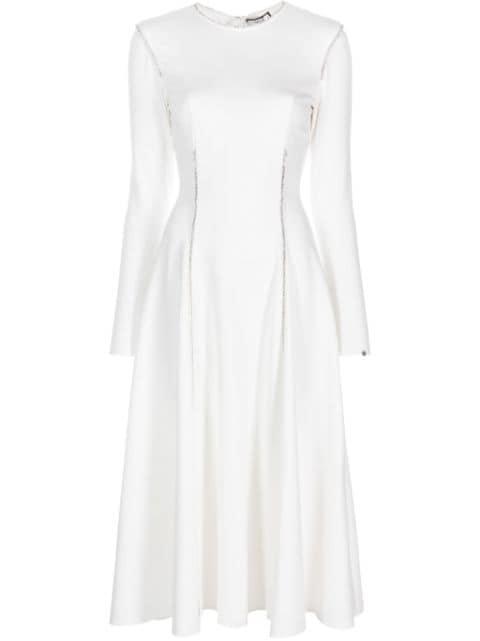 rhinestone embellished viscose dress by NISSA