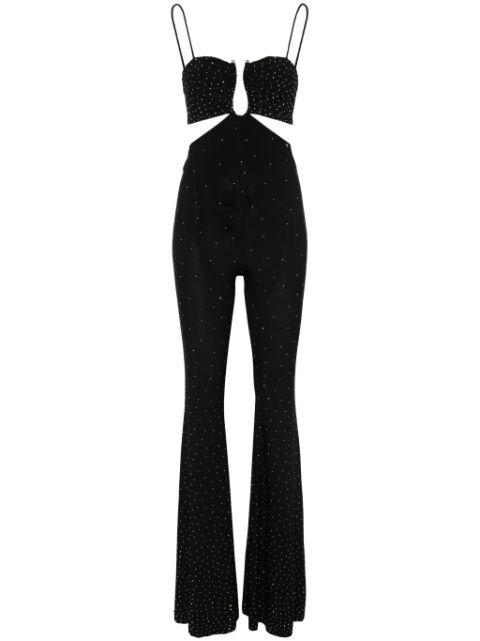 rhinestoned jumpsuit by NISSA
