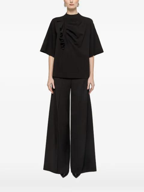 ruffled oversized top by NISSA