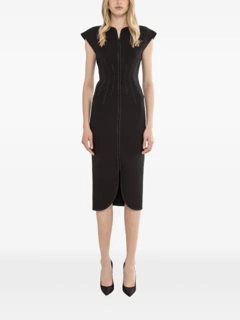 sculpted midi dress by NISSA