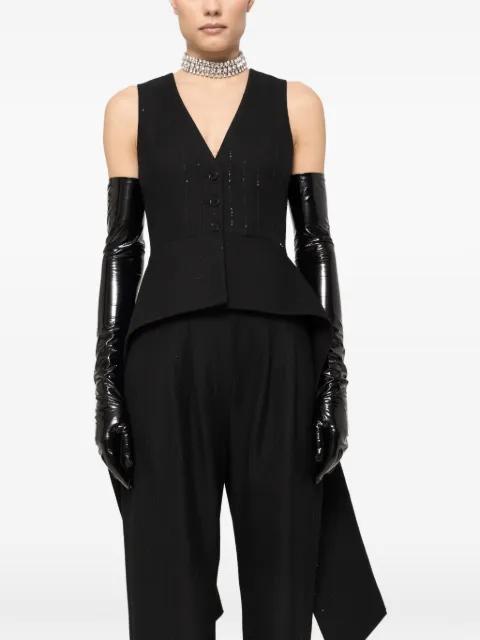 sequin-detail waistcoat by NISSA