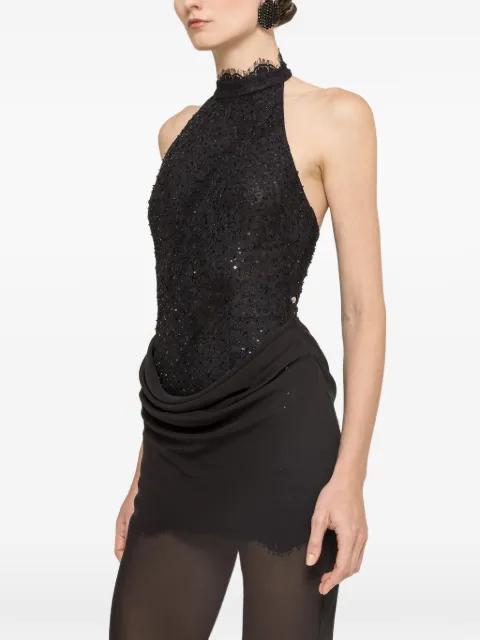 sequin-embellishment maxi dress by NISSA