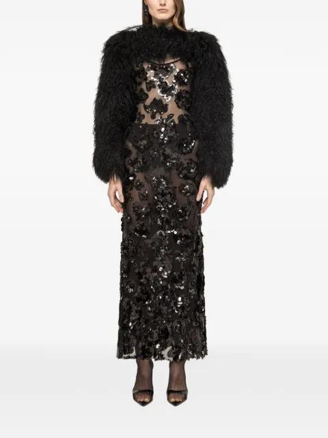 sequinned tulle maxi dress by NISSA