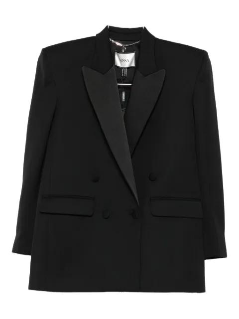shawl-lapel double-breasted blazer by NISSA