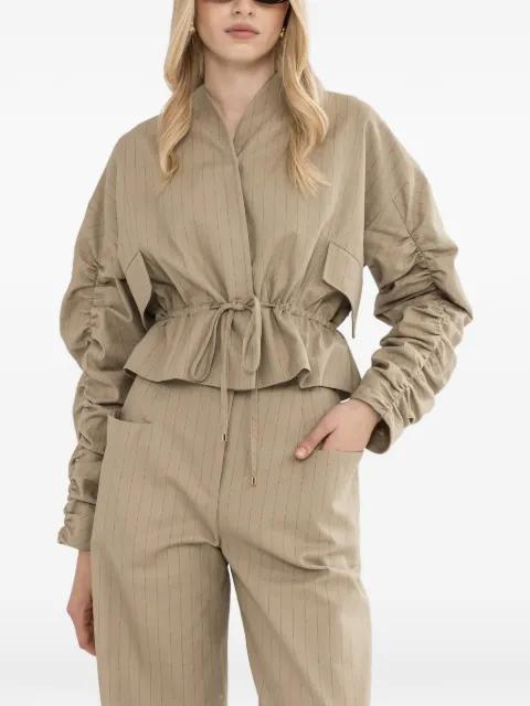 striped cotton jacket by NISSA