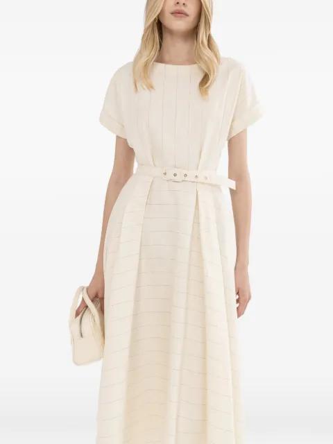 striped cotton midi dress by NISSA