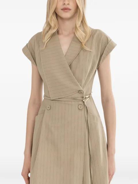 striped midi dress by NISSA