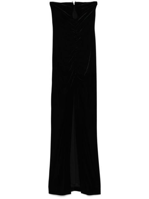 velvet maxi dress by NISSA