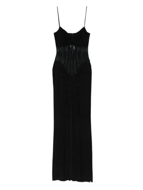 waist-corset maxi dress by NISSA