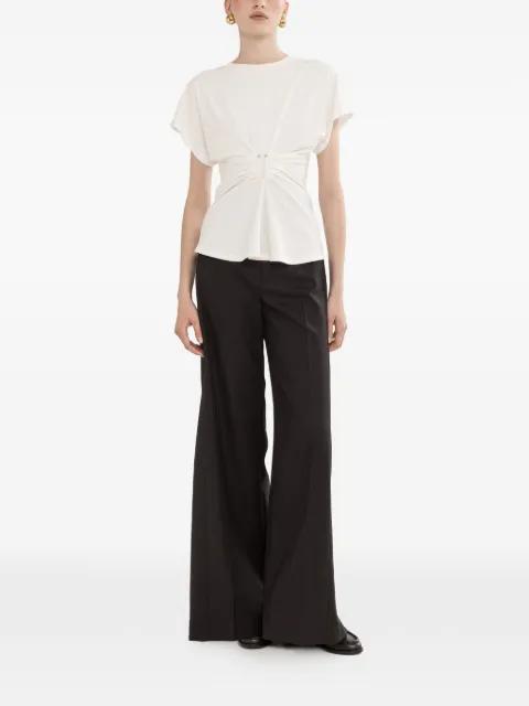 wide-leg linen trousers by NISSA