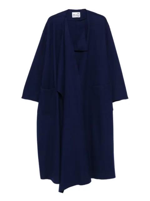 scarf overcoat by NIU