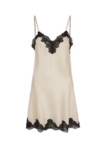 Morgan lace-trimmed silk chemise by NK IMODE