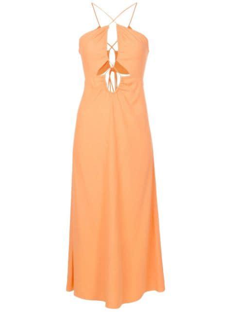 Yasmin cut-out detail long dress by NK