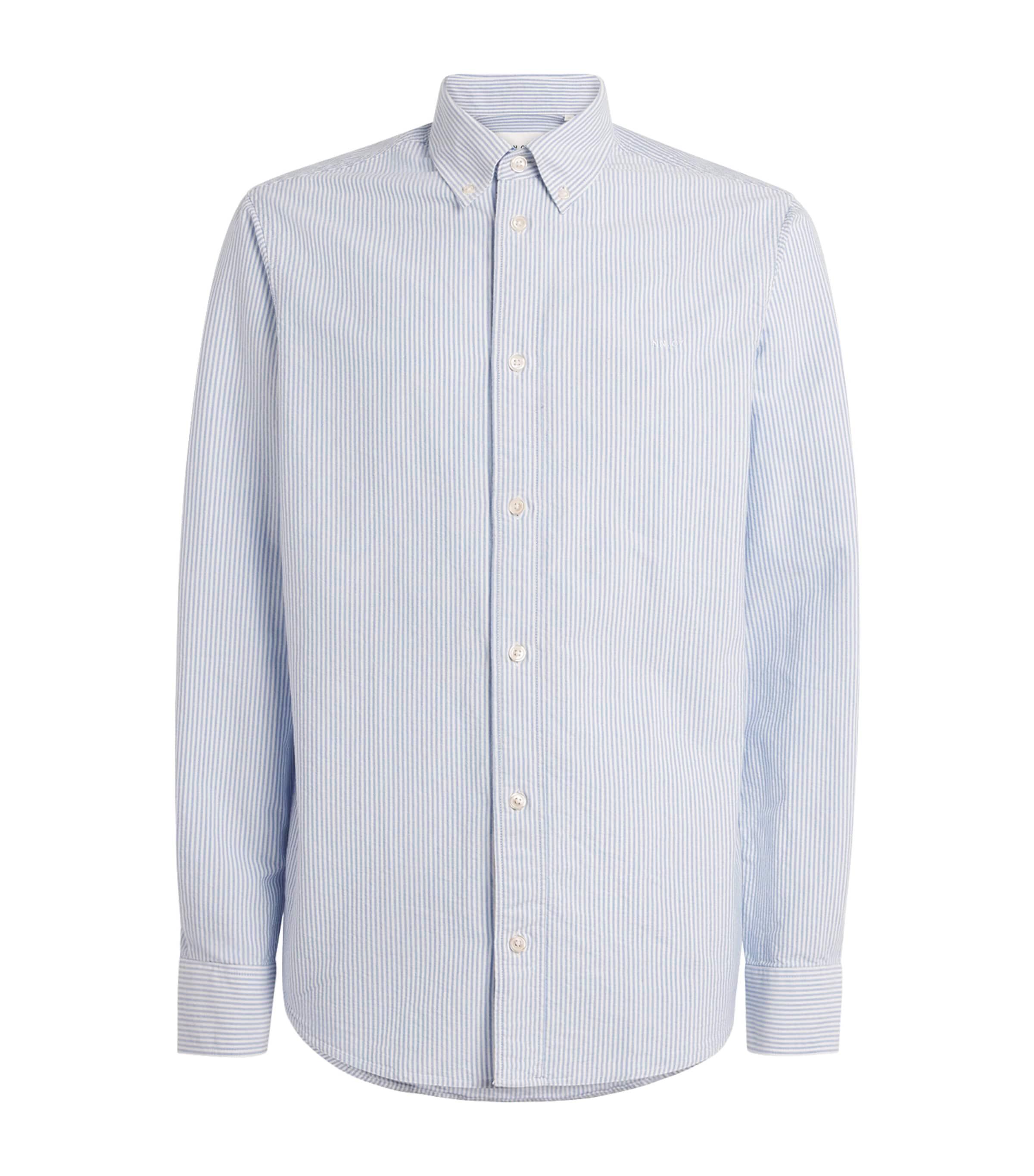 NN07 Organic Cotton Stripe Oxford Shirt by NN.07
