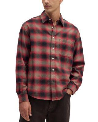 Deon Long Sleeve Button Front Flannel Shirt by NN07