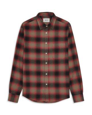 Deon Long Sleeve Button Front Flannel Shirt by NN07