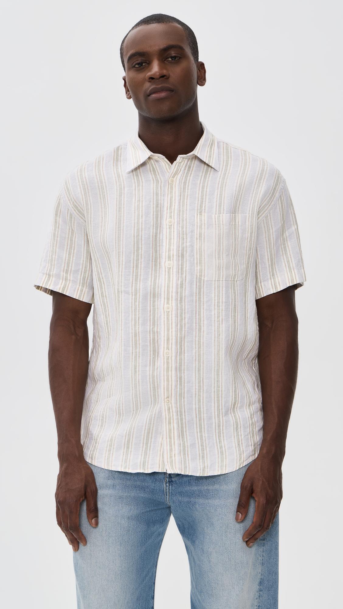 Deon Striped Linen Shirt by NN07
