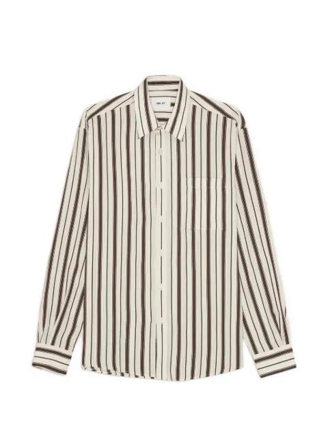 Deon striped chest-pocket shirt by NN07