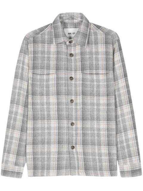 Frode check-pattern overshirt by NN07