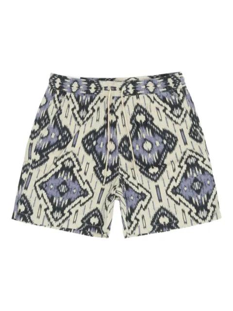 Gregor ikat-pattern drawstring shorts by NN07