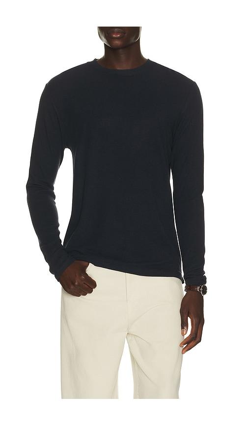 NN07 Clive Waffle Knit Tee 3323 in Blue by NN07
