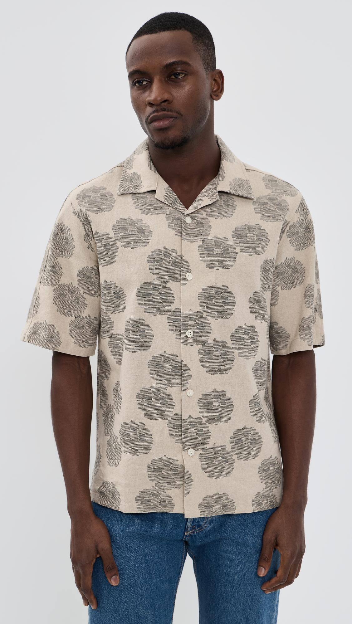 Ole Printed Linen Shirt by NN07