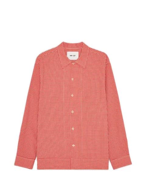 Reed gingham-check shirt jacket by NN07