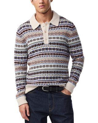 Robbie Long Sleeve Sweater Polo by NN07