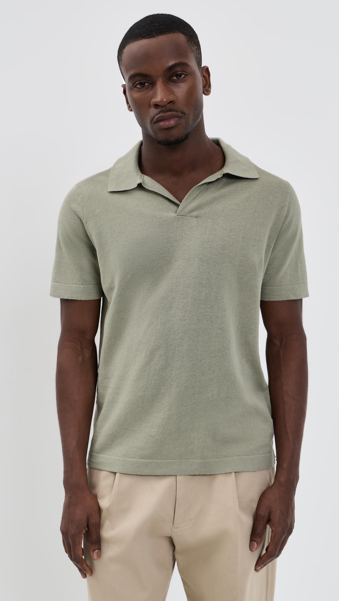 Ryan Johnny Collar Knit Polo by NN07