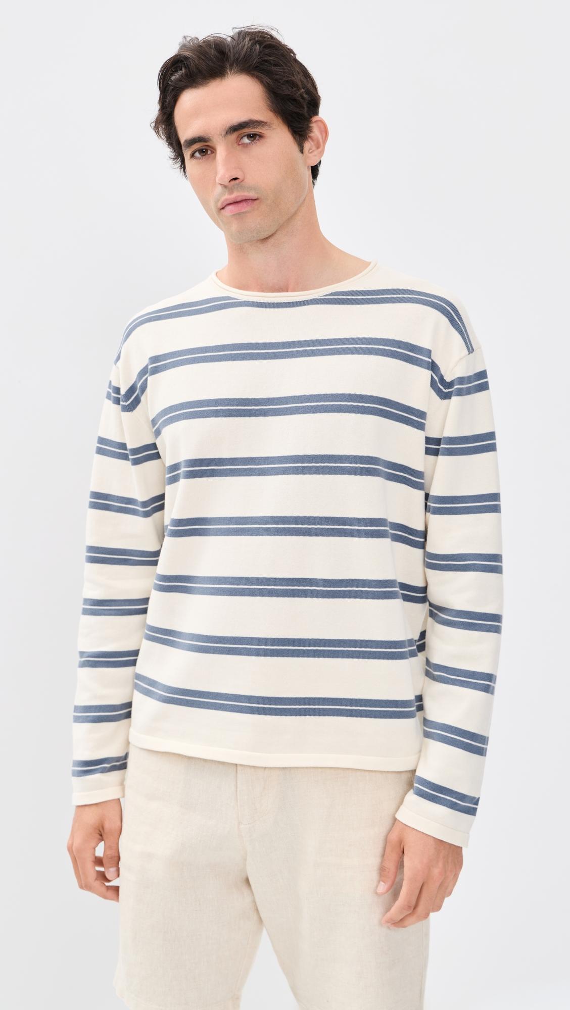 Sailor Striped Cotton Sweater by NN07