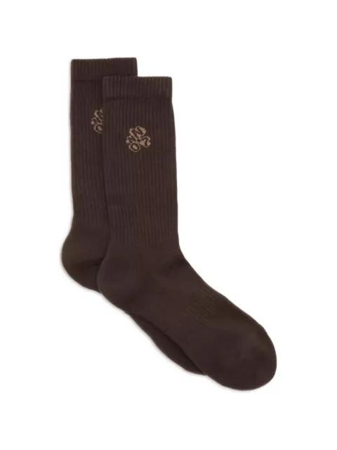 Tennis logo-embroidered ribbed socks by NN07