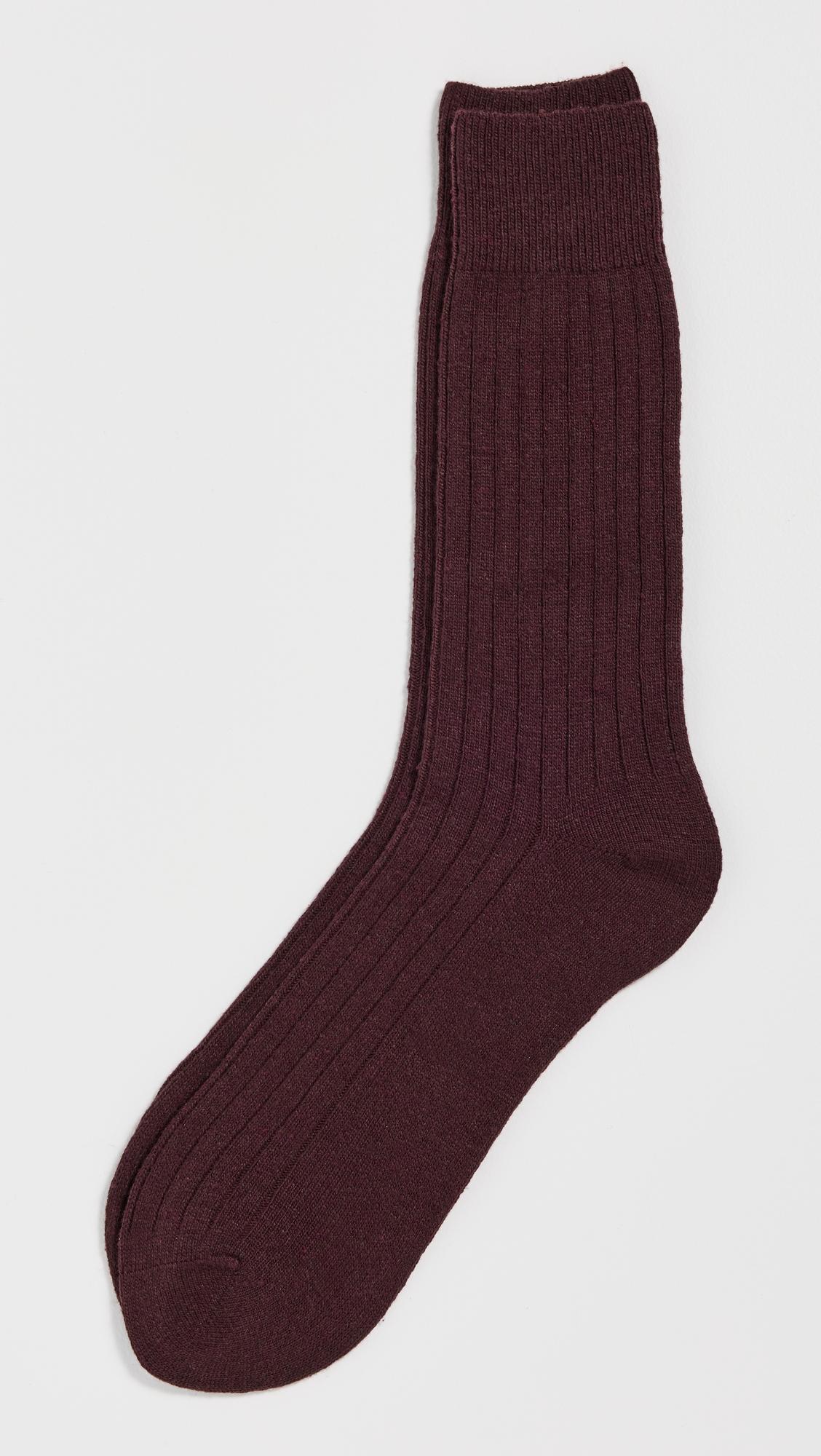 Wool Cashmere Rib Socks by NN07