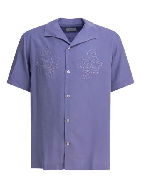 floral-embroidered shirt by NN07