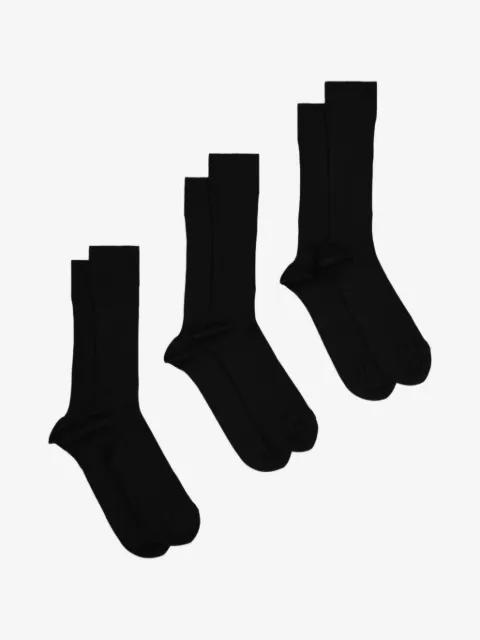 rib-knit sock set (set of three) by NN07