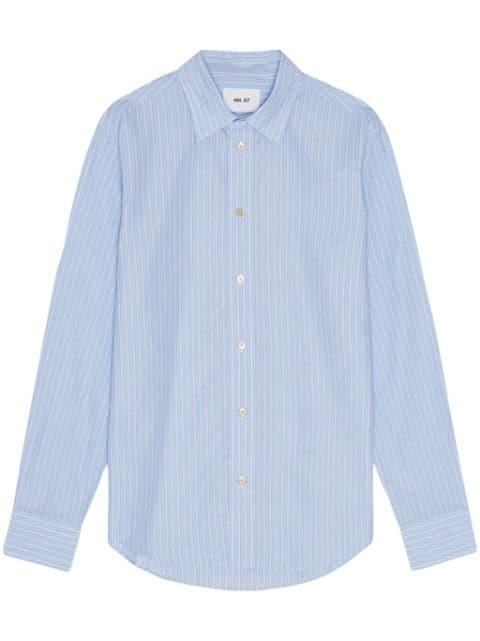 striped long-sleeves shirt by NN07