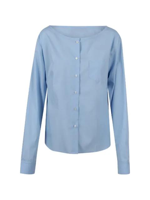 boat-neck button-up blouse by NO.21