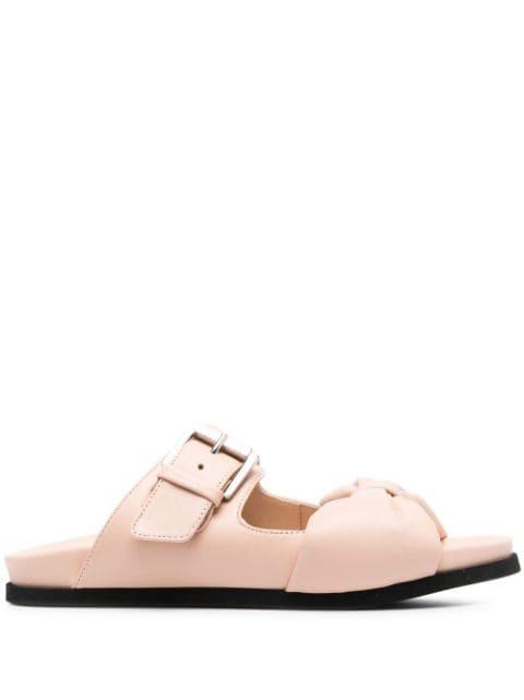 bow detail strappy slides by NO.21