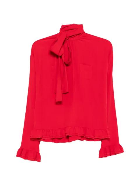 bow ruffled shirt by NO.21