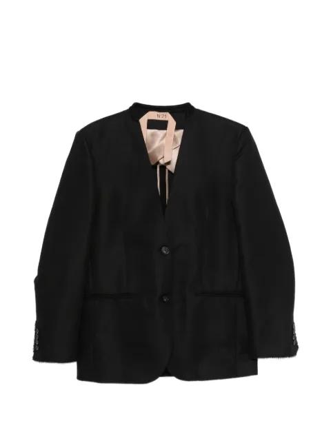 button woven jacket by NO.21