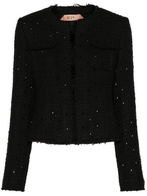 crystal-embellished jacket by NO.21